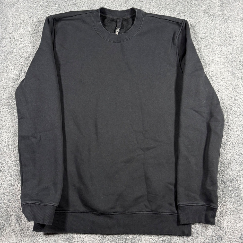 Skims Mens Crewneck Sweatshirt Mens Medium Pullover Black Casual